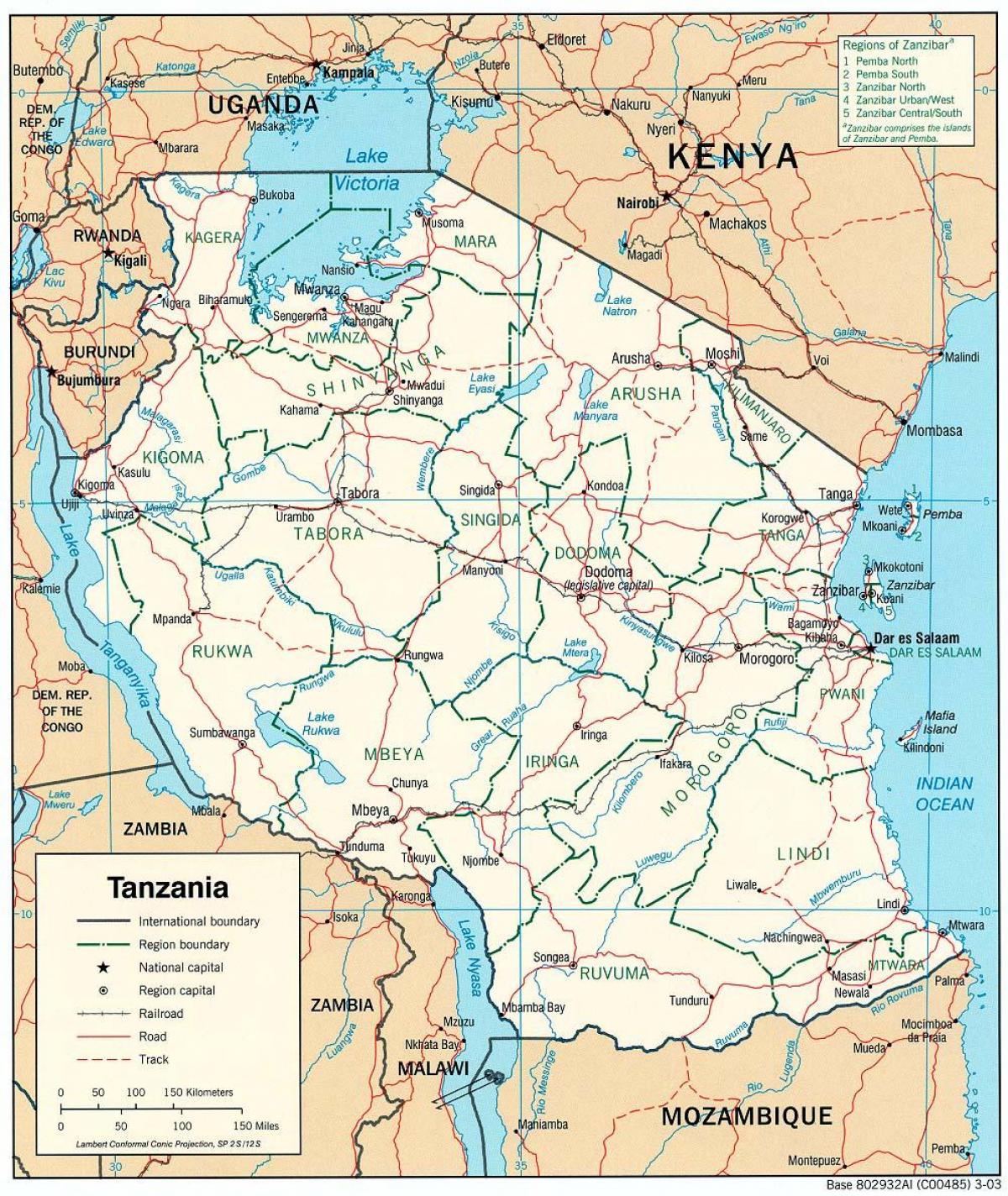 нова мапа на танзанија