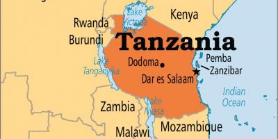 Карта на дар ес салам танзанија