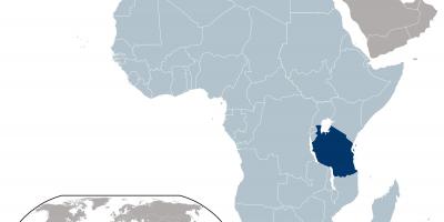 Танзанија локација на мапата