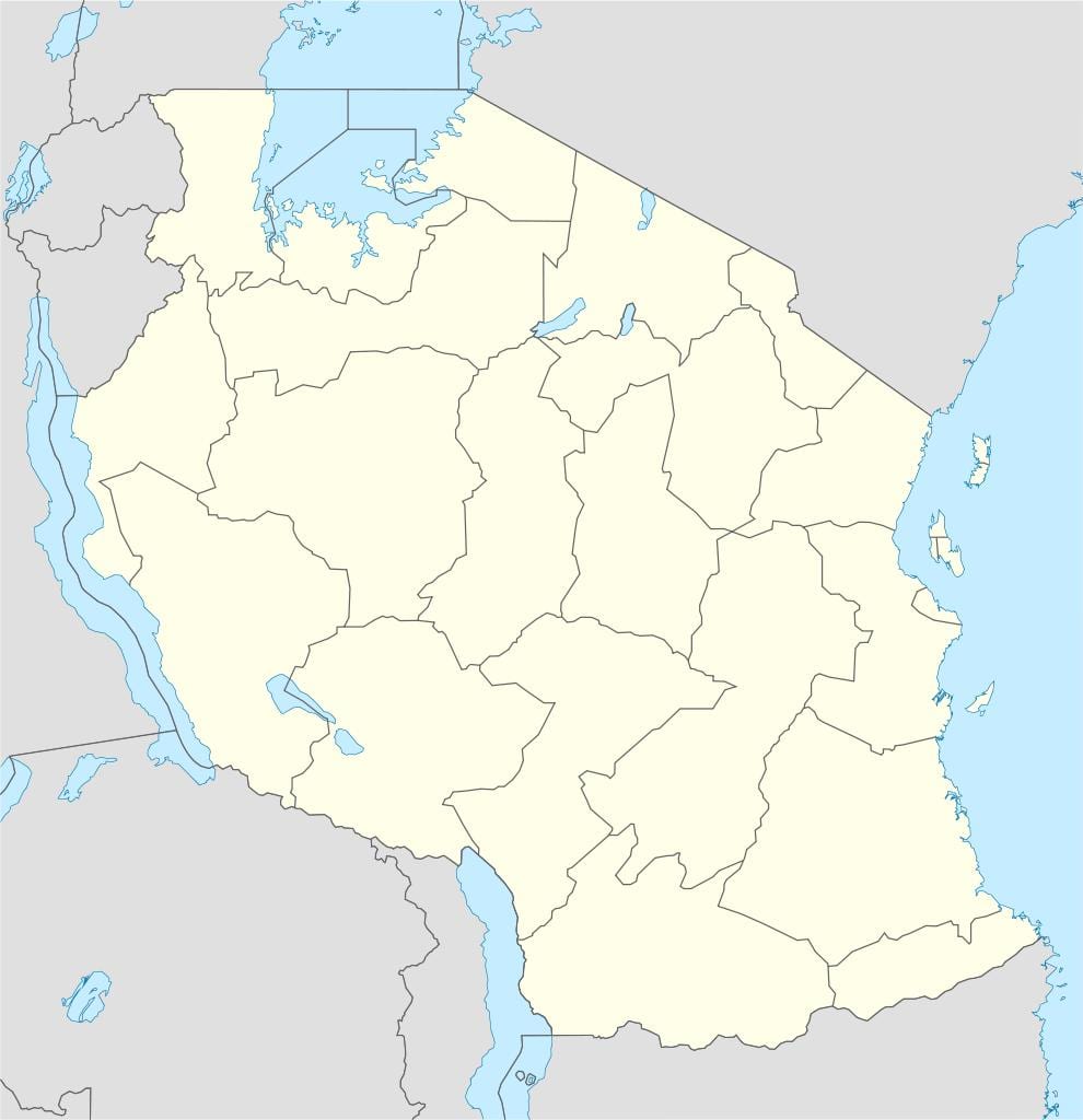 Карта на танзанија вектор