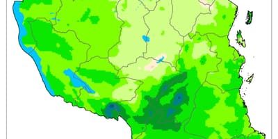 Карта на танзанија клима