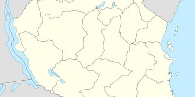 Карта на танзанија вектор