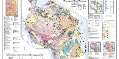 Геологијата и минералните карта на танзанија