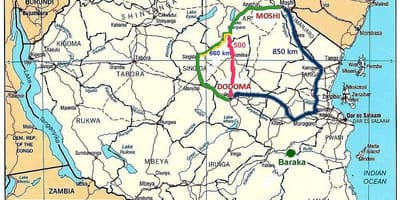 Танзанија патната мрежа на сајтот